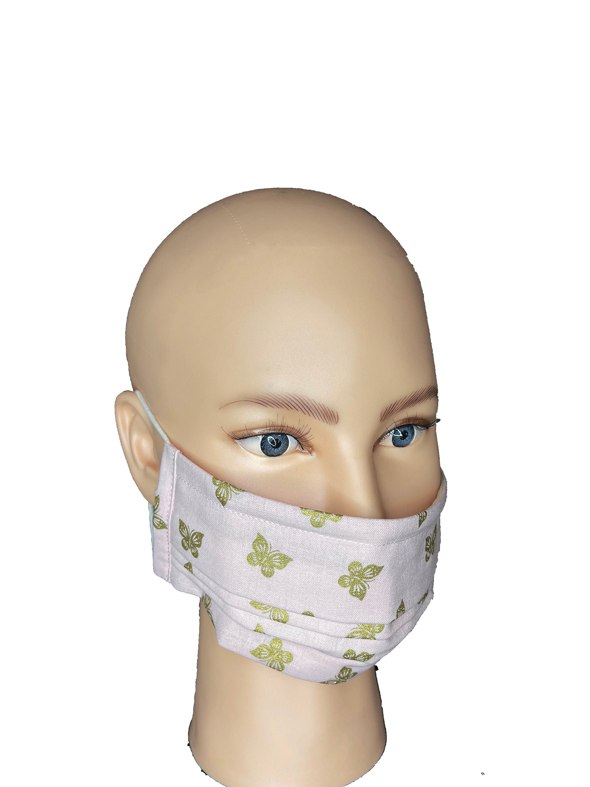 Butterflies Face Mask Cotton Pleated with Nose Wire and Etsy