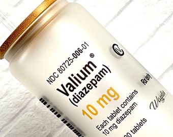 Medication 16 oz Glass Can Clear or Frosted..