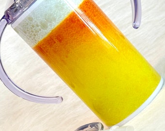 Foamy Beer Sippy Cup 2 lids, 12 oz tumbler,