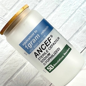 Ancef 16 oz Glass Can Clear or Frosted.. SAMe Or NeXT BusineSS Day Shipping