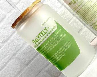 GoLytely 16 oz Glass Can Clear or Frosted..