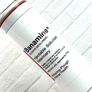 Banamine 20 oz skinny tumbler.