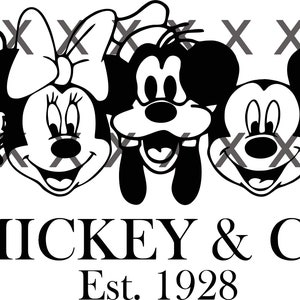 Mickey and Friends Svg Png, Instant Download Printable Design Svg For Cricut,  Cutting File,  Vinyl Cut File, Mickey and Co Cut File