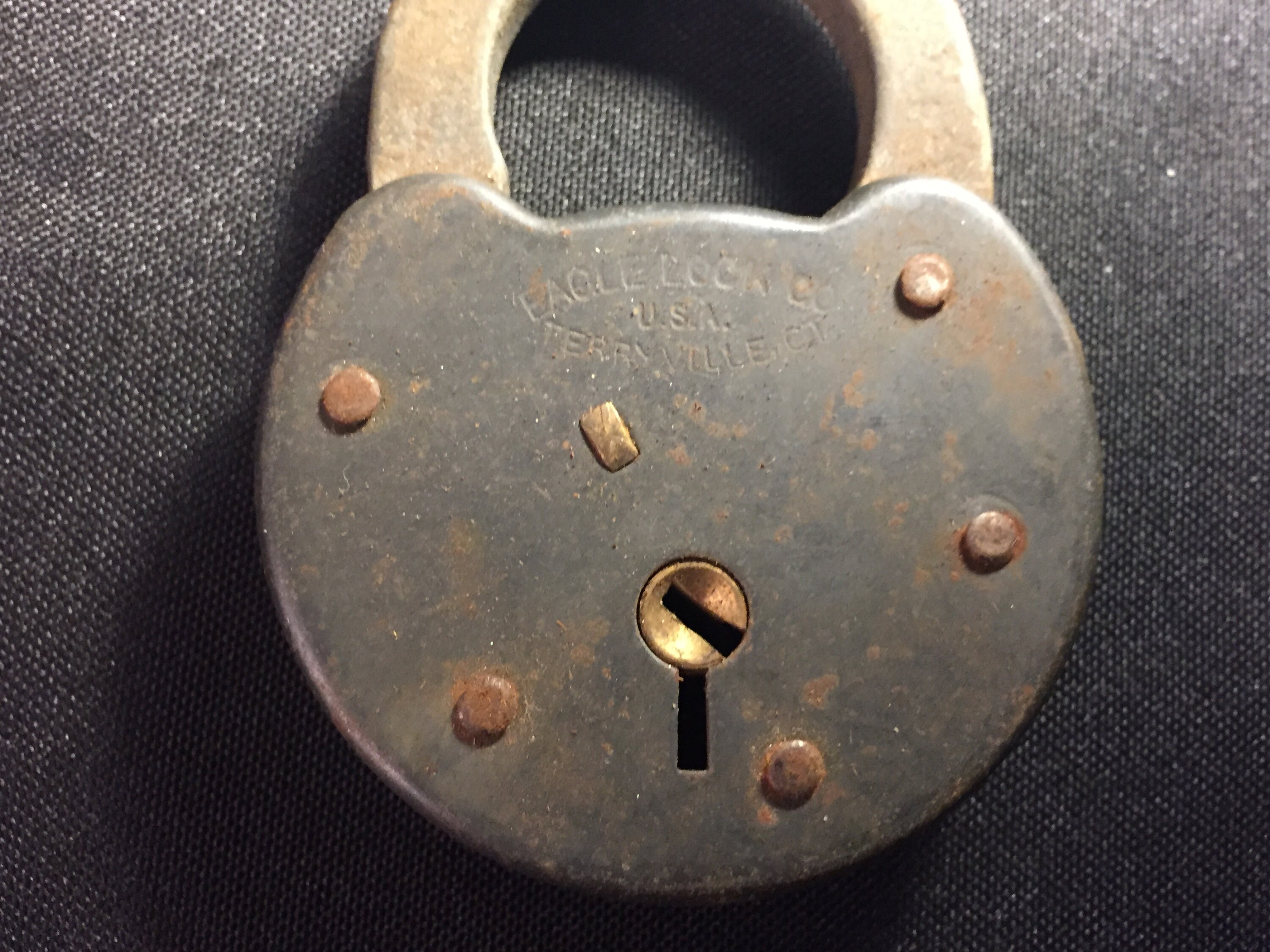 Antique Vintage Padlock Eagle Lock Co. Terryville CT - Etsy