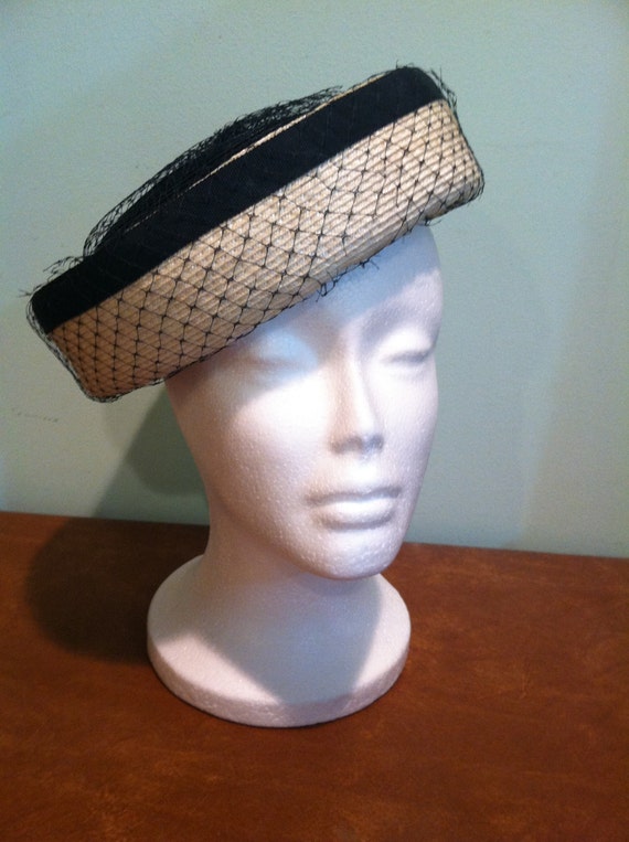 Vintage Black and White Women's Hat