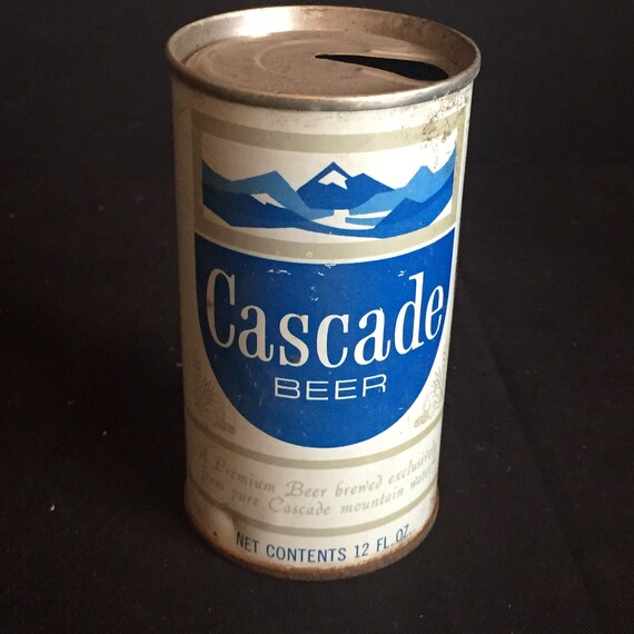 Vintage Advertising Cascade Pull Tab Beer Can Portland Oregon C