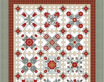 Flower Crossing Quilt Pattern