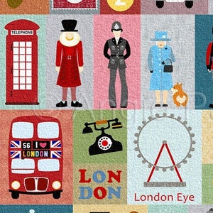 I Love London | Applique Quilt Pattern | Downloadable PDF Pattern |Travel Quilt | Whimsical City Quilt | Angie Padilla Quilt Designs