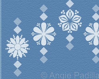 Blue - Applique Quilt Pattern