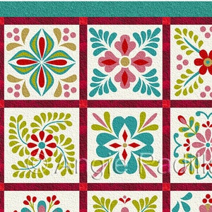 Fiesta - Applique Quilt Pattern