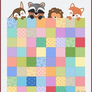 Woodland Dreams | Applique Quilt Pattern | Digital PDF Pattern | Whimsical Woodland Critters | Nursery Decor| Angie Padilla Quilt Designs
