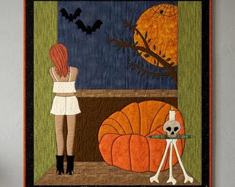 Witching You Were Here Quilt Pattern: Halloween Wall Hanging (Digital PDF)