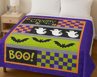 Creepy: Halloween Applique Quilt Pattern (Digital PDF)