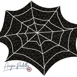 Halloween Placemat Applique Pattern: Pumpkin, Skull, Cat, Spiderweb (DIGITAL PDF) image 3