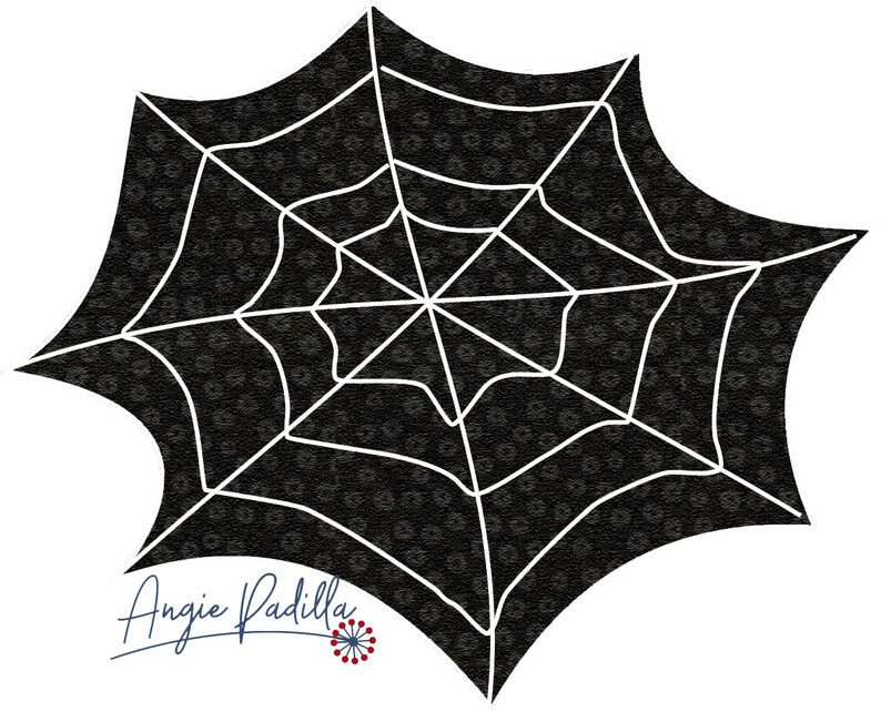 Halloween Placemat Applique Pattern: Pumpkin, Skull, Cat, Spiderweb (DIGITAL PDF) image 3