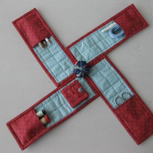 Criss-Cross Sewing Caddy Pattern: Angie Padilla Quilt Designs (Digital PDF)
