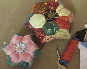 Hexagon Pincushion | Digital PDF Pattern | English Paper Piecing | Sewing Project | Angie Padilla Quilt Designs