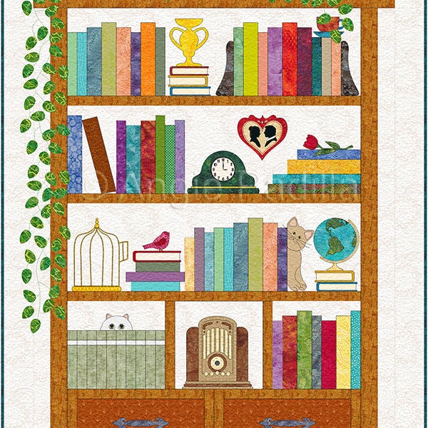 Bücherregal-Quiltmuster