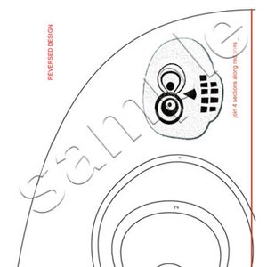 Halloween Placemat Applique Pattern: Pumpkin, Skull, Cat, Spiderweb (DIGITAL PDF) image 8