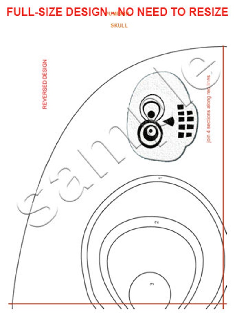 Halloween Placemat Applique Pattern: Pumpkin, Skull, Cat, Spiderweb (DIGITAL PDF) image 8
