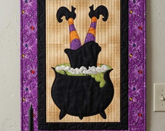 The Witch is In Halloween Quilt Pattern: Angie Padilla Design (Digital PDF)