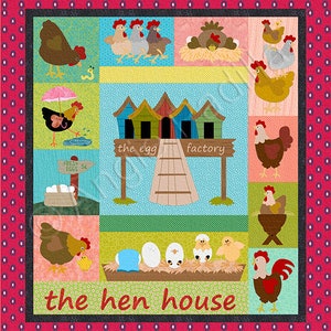 The Hen House Applique Quilt Pattern