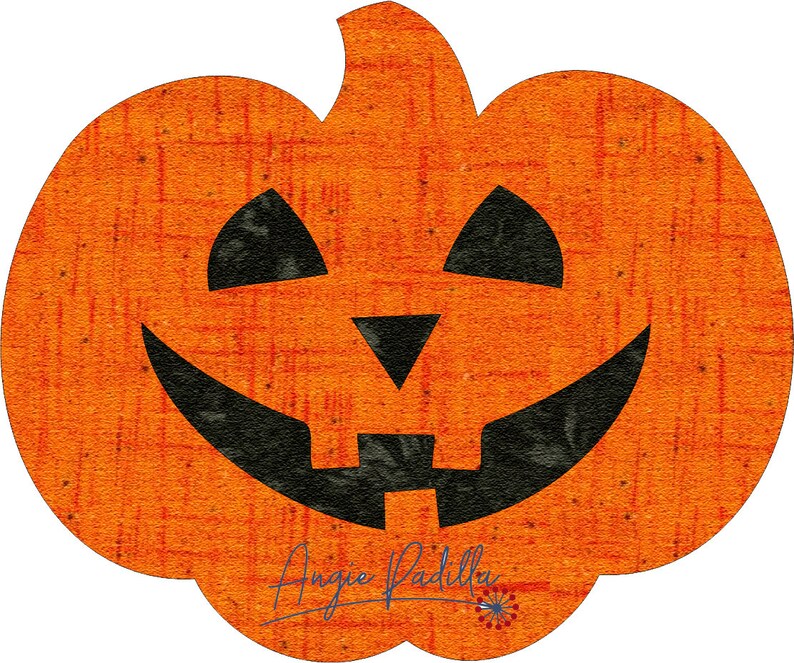 Halloween Placemat Applique Pattern: Pumpkin, Skull, Cat, Spiderweb (DIGITAL PDF) image 2