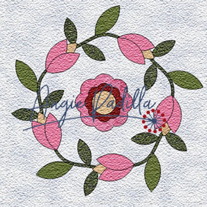 Bed of Roses Quilt Pattern: Modern Baltimore Album Style (digital PDF ...