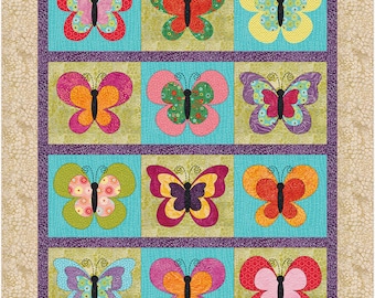 Butterflies | Applique Quilt Pattern | Digital PDF Pattern | Easter Project | Angie Padilla Quilt Designs