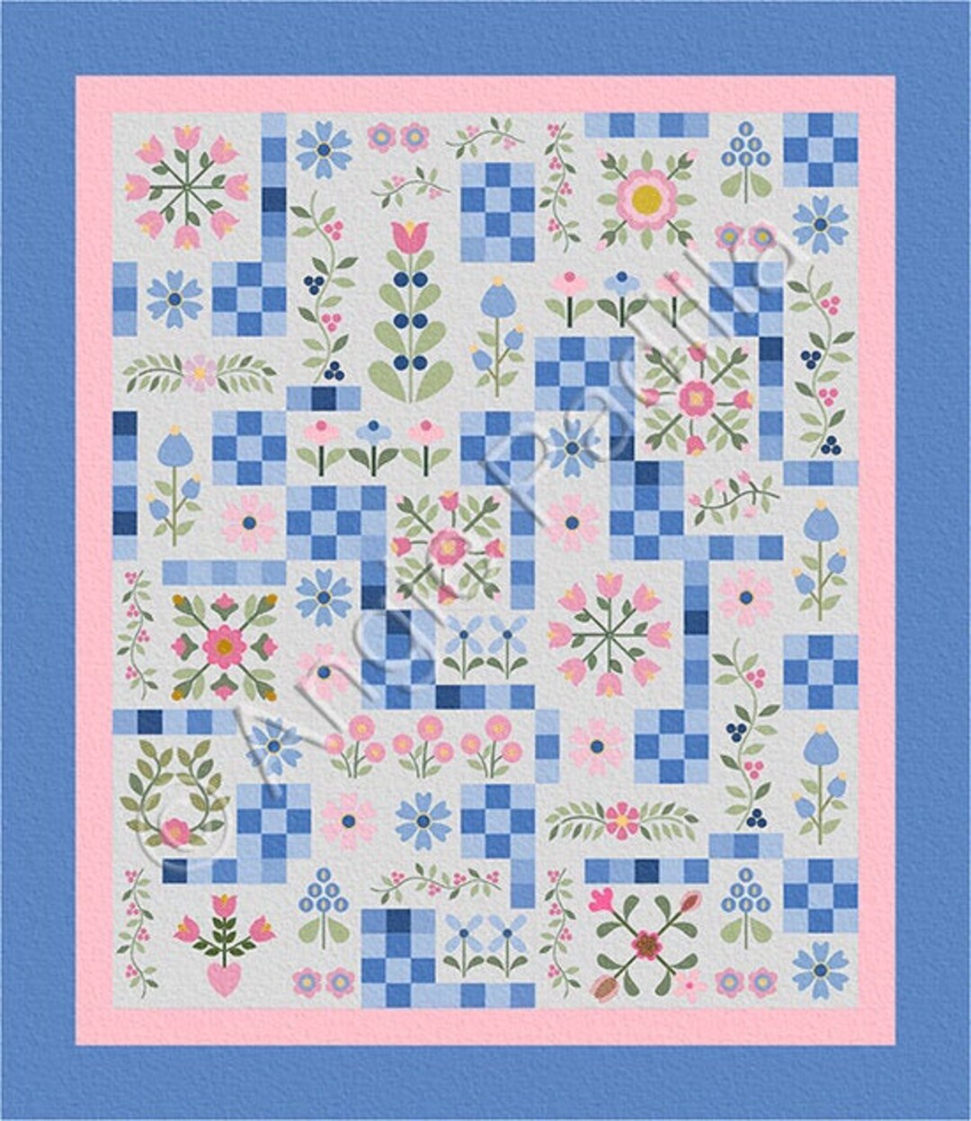Secret Garden Quilt Pattern Etsy