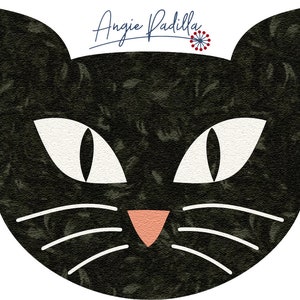 Halloween Placemat Applique Pattern: Pumpkin, Skull, Cat, Spiderweb (DIGITAL PDF) image 4