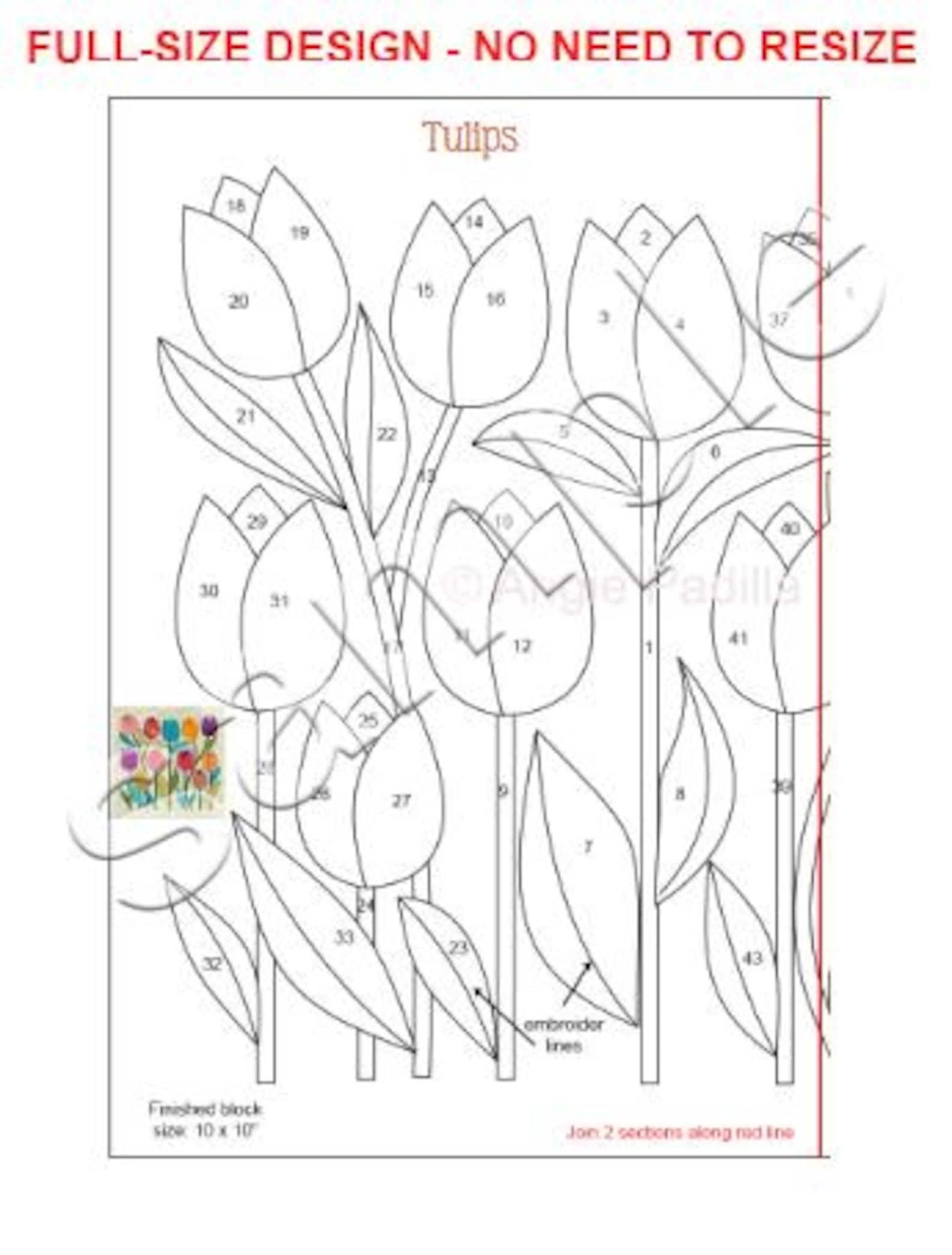 Ntk Calendar.pdf Floral Calendar Appliqué Quilt Pattern: Modern Flower Quilt (digital ...