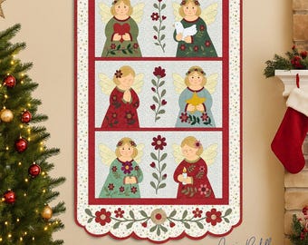 Engel der Weihnachtszeit Applikation Quilt Pattern: Angie Padilla Quilt Designs (DIGITAL PDF)