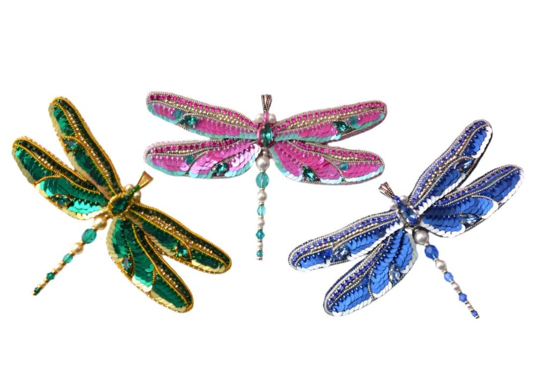 Dragonfly Kit.pdf Beading Kit + PDF Tutorial Dragonfly Pendant, Easy to Follow Beading ...