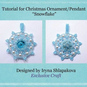 PDF Tutorial bead woven Christmas ornament /Pendant, ornament beading tutorial, Christmas gift beading tutorial, PDF beading pattern DIY
