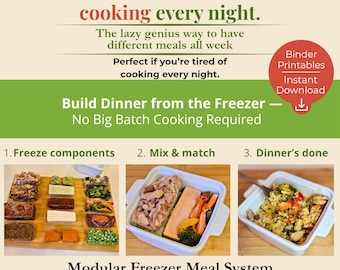 冷凍保存用ミールバインダー印刷物 | モジュール式組み合わせ自由ディナーシステム