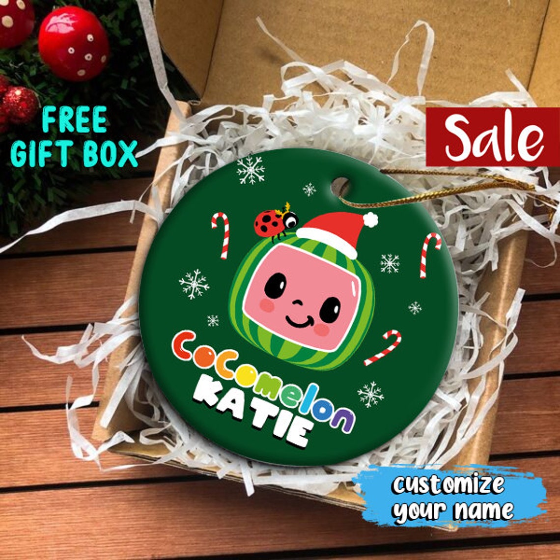 Custom Christmas Ornament Jojo Etsy UK