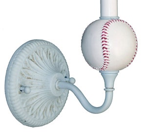 Baseball "HOMERUN" Sconce Light for Boys Bedroom, Nursery or Playroom