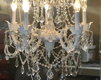 Angeli Chandelier-2 Tiered large Romantic Shabby Chic style available in 3 sizes and many finishes, custom made for you.