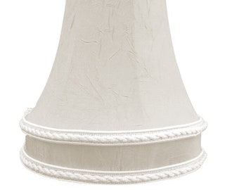 Mini Shade Off White DUPIONI Silk Bell CHANDELIER Clip-on Mini SHADE