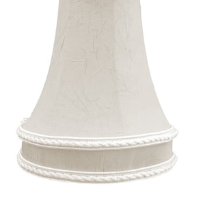 Mini Shade Off White DUPIONI Silk Bell CHANDELIER Clip-on Mini SHADE
