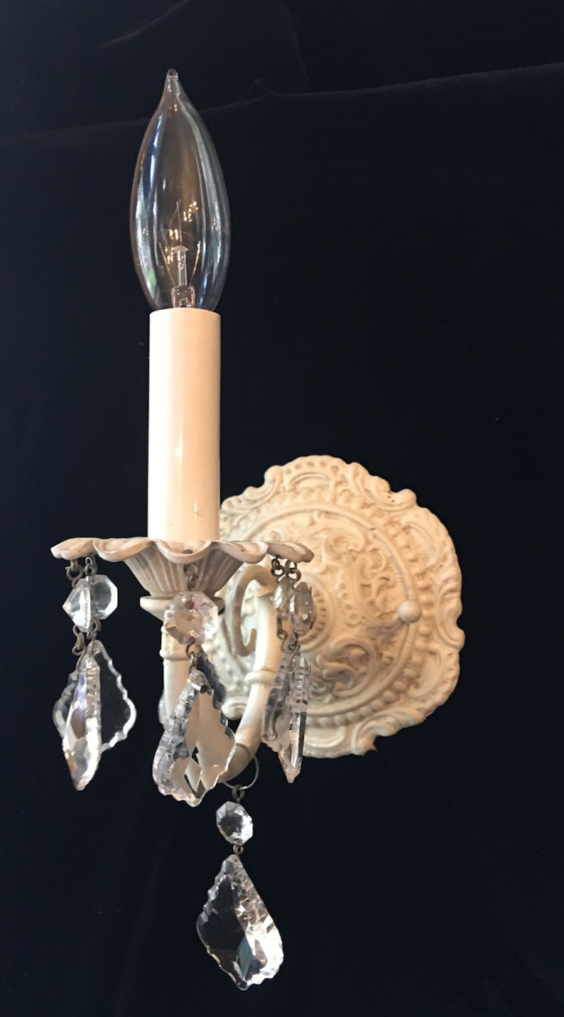 Victorian Vintage style Electric Wall Light Sconce shabby Etsy