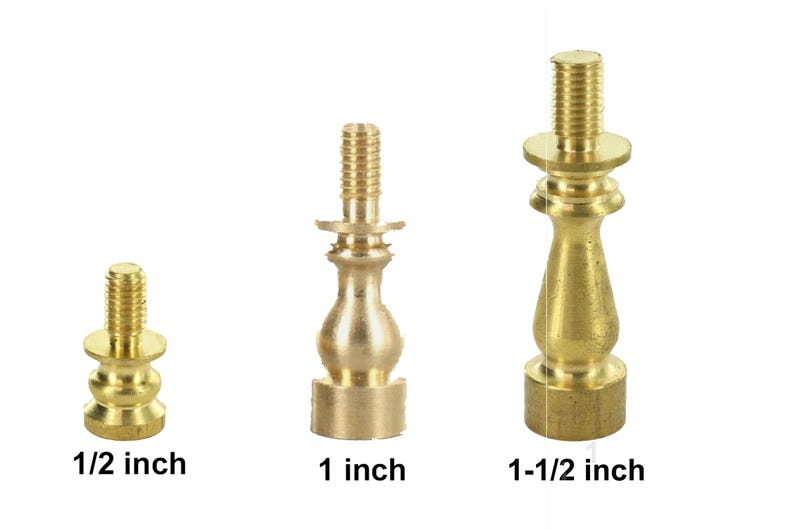 Lamp Shade Risers -solid Unfinished Brass Risers Fit on Lampshade Harps ...