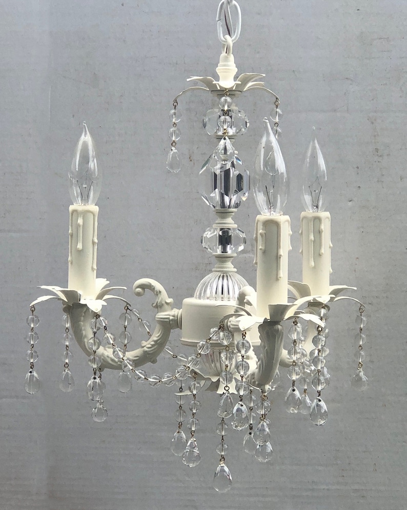 Shabby Chic Crystal Chandelier