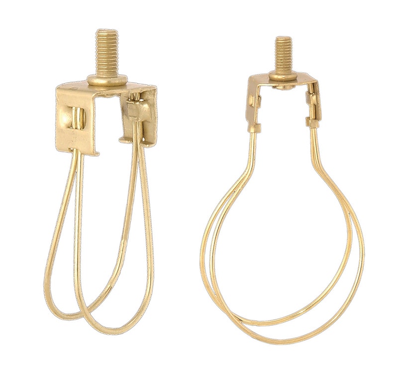 Lamp Shade Adapter Clips Onto Bulbs No Harp Needed Choice Of Round Bulb Or Torpedo