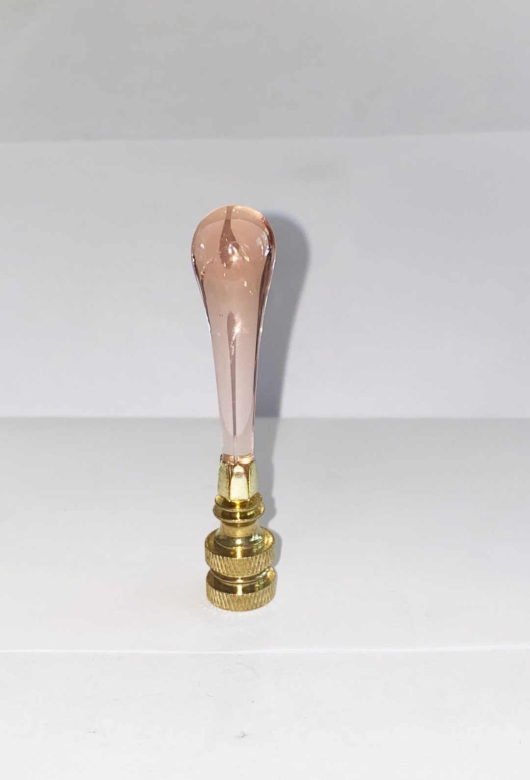 Modern Woman Aged Brass Lamp Finial - Highly Detailed Metal Casting | Transitional Style Lighting Accent