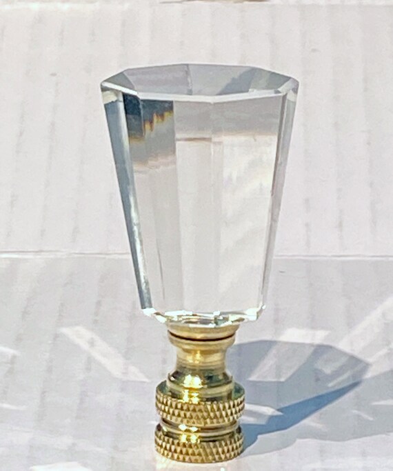 thumbnail image 2 of Buy Champagne Crystal Faceted Ball Lamp Finial 2-3/8\" Tall, Chrome... 2 of 10