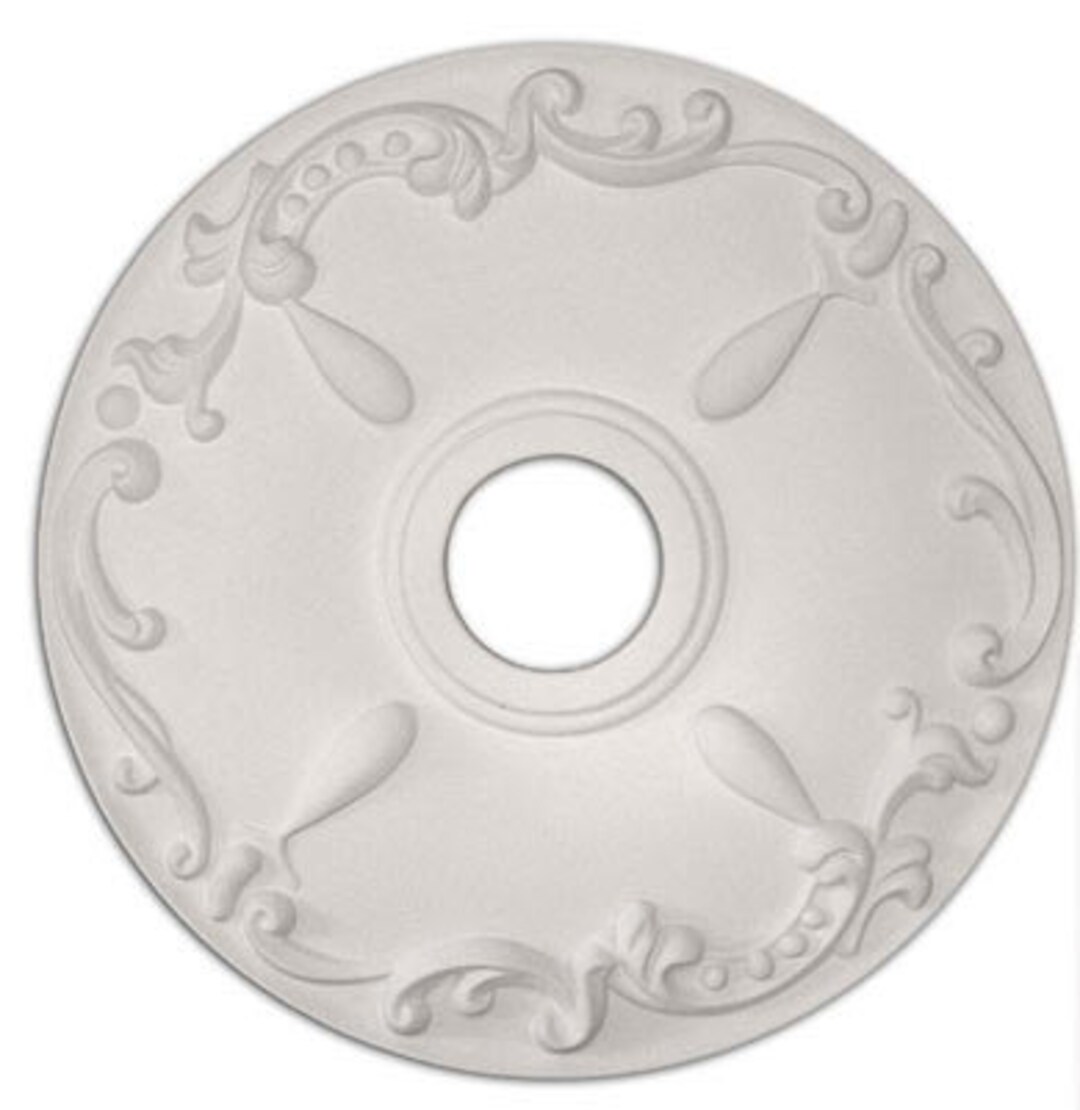 Medallón Para Lámpara De Techo - Decorativo, Estilo Europeo, PU, Diámetro 31.5 Cm