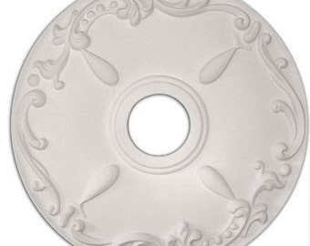 18" Ceiling Medallion for Chandelier or Fan. Available in many Finishes or Custom Color.