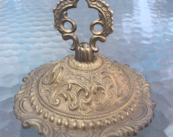 New gorgeous Victorian style unfinished cast brass ceiling chandelier canopy Spanish brass heavy canopy medallion